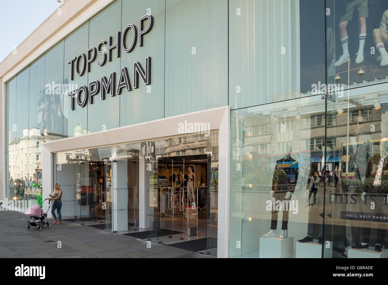 Exterior of Topshop and Topman store in Brighton Stock Photo - Alamy