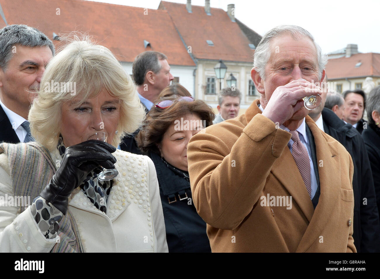 Royal visit to the Balkans - Day Two Stock Photo