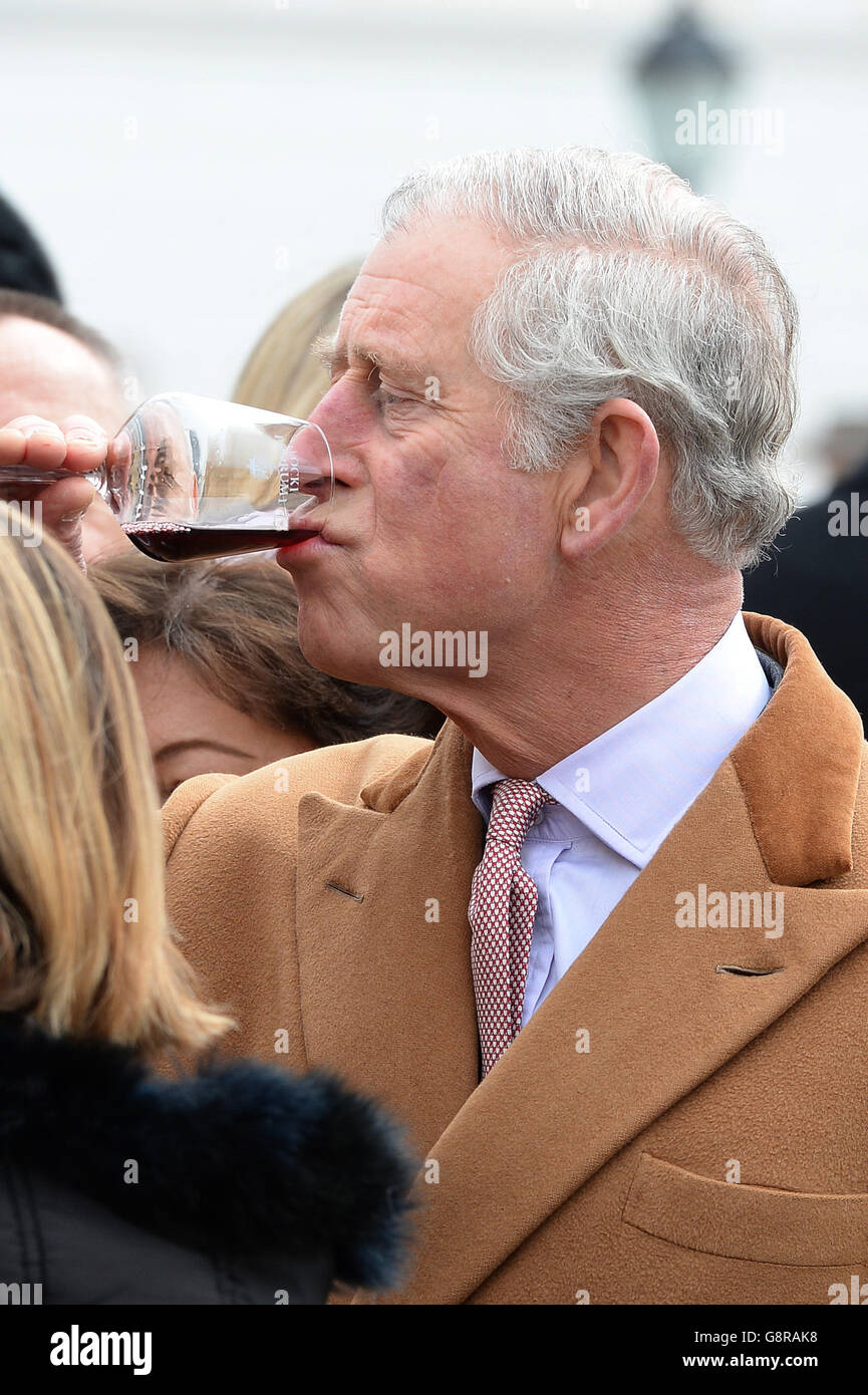 Royal visit to the Balkans - Day Two Stock Photo
