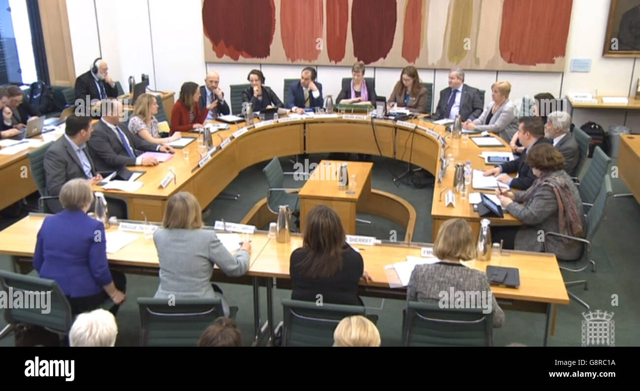 The Health and Petitions committee hear evidence from BBC presenter Matt Dawson and bereaved parents following a mass petition on the meningitis B vaccine. Stock Photo