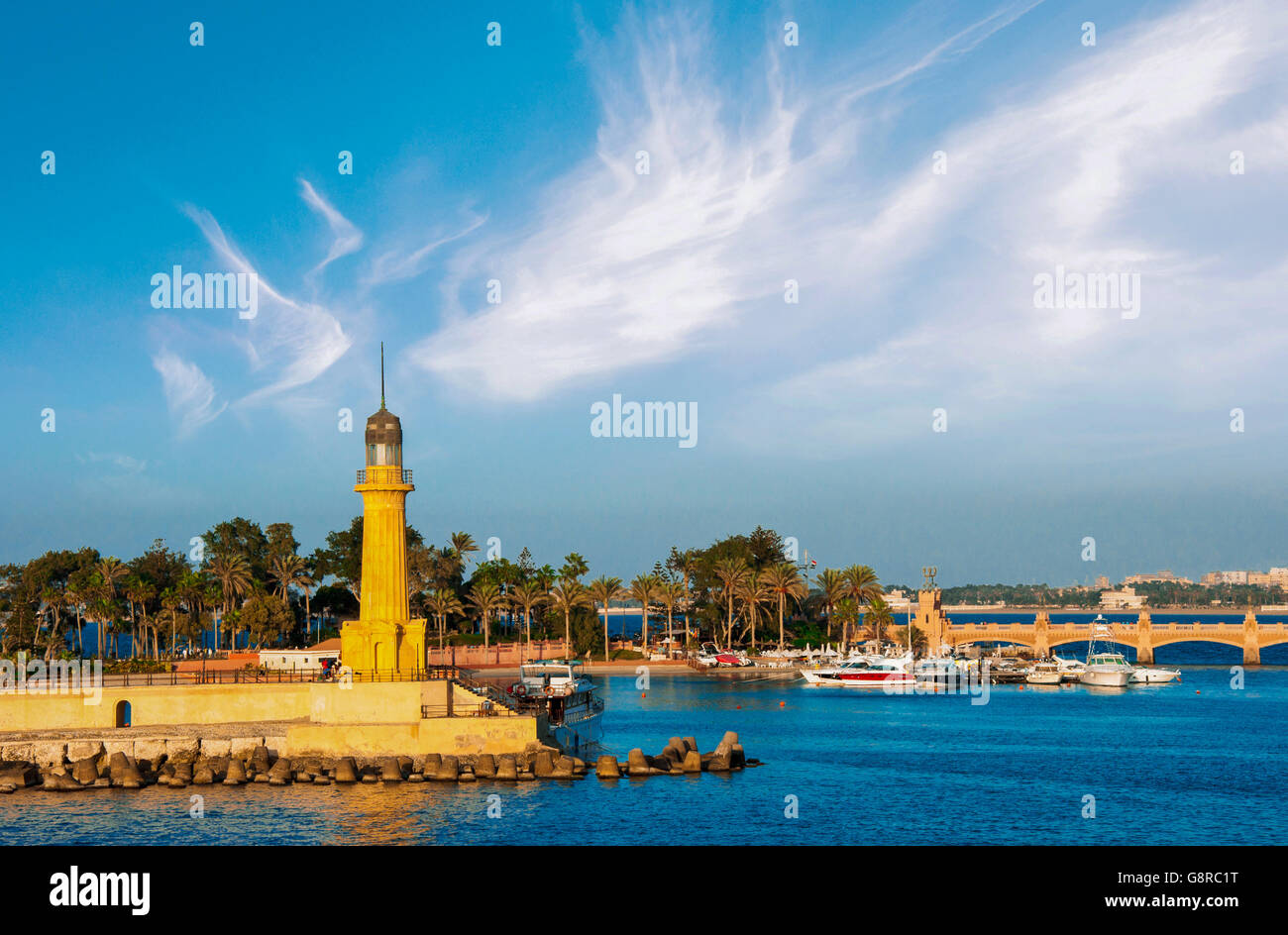Tropical Alexandria Resort in Montazah Park Alexandria Egypt Stock Photo
