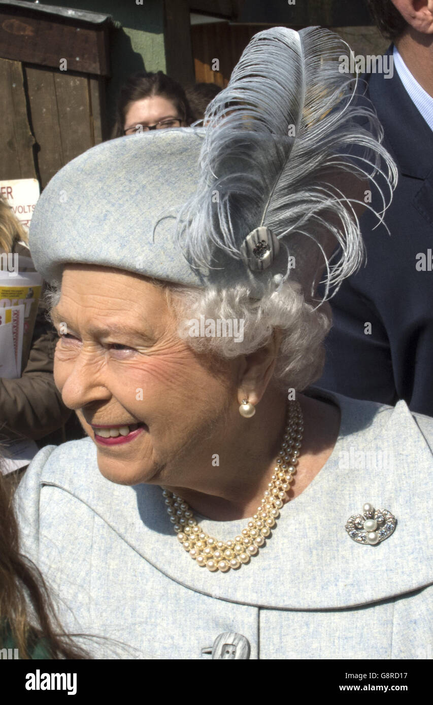 Royal visit to London Zoo Stock Photo