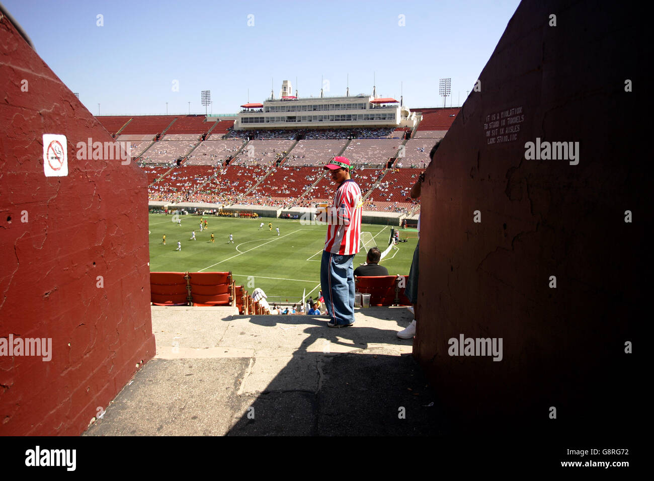Soccer - CONCACAF Gold Cup 2005 - Group C - Jamaica v South Africa - Los Angeles Memorial Coliseum Stock Photo