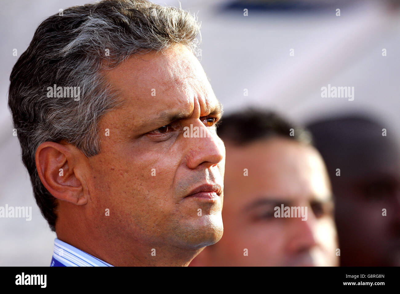Soccer - CONCACAF Gold Cup 2005 - Group A - Colombia v Panama - Orange Bowl Stadium. Reinaldo Rueda, Colombia coach Stock Photo