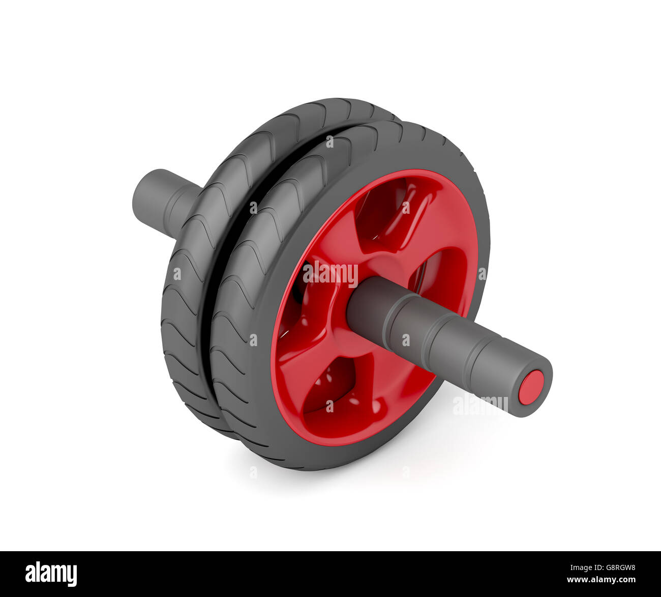 3D illustration of abdominal toning wheel Stock Photo