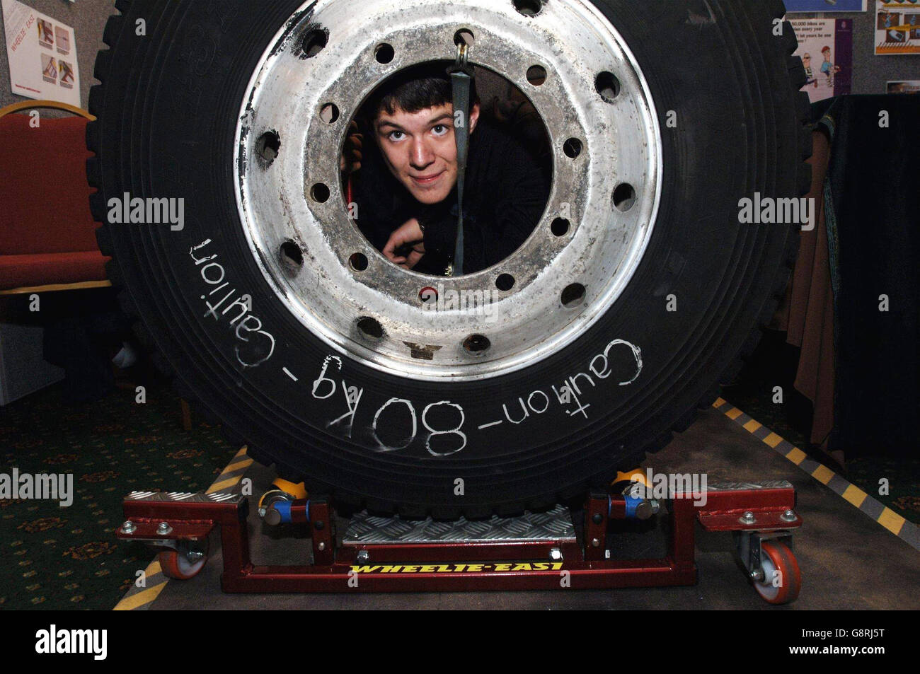 David Riding Inventor Engineer David Badger from Birkdale School with his invention which is a rig ...