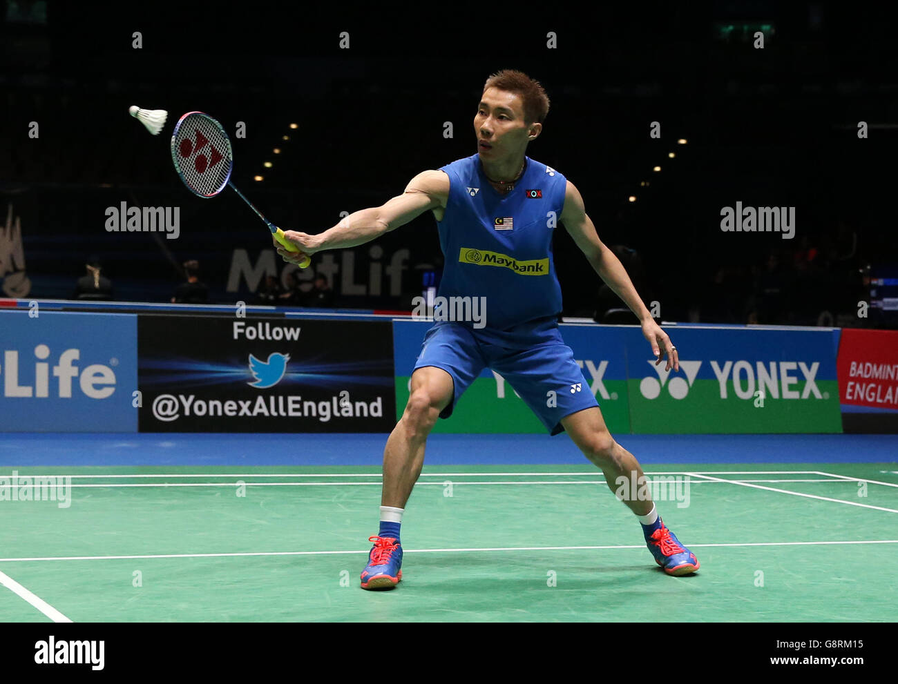 YONEX All England Open Badminton Championships - Day One - Barclaycard Arena. Chong Wei Lee, Malaysia Stock Photo