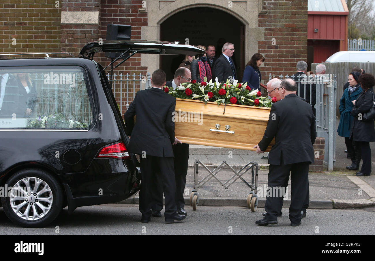 Adrian Ismay funeral Stock Photo - Alamy