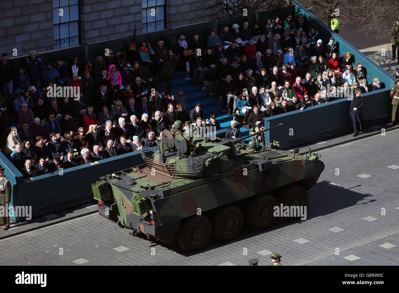 The largest military parade in the history of the state passes the GPO