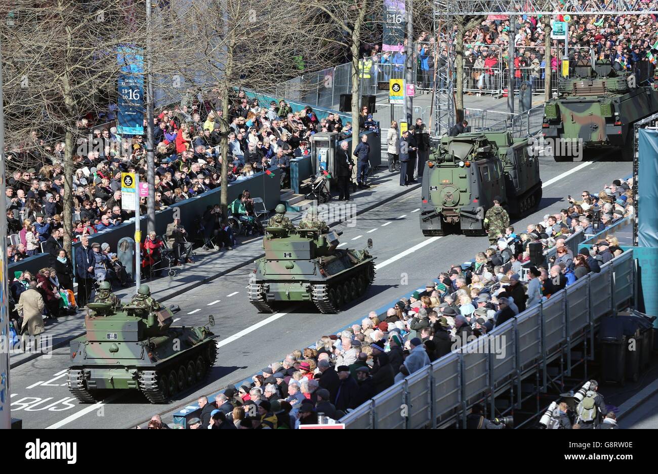 The largest military parade in the history of the state passes the GPO
