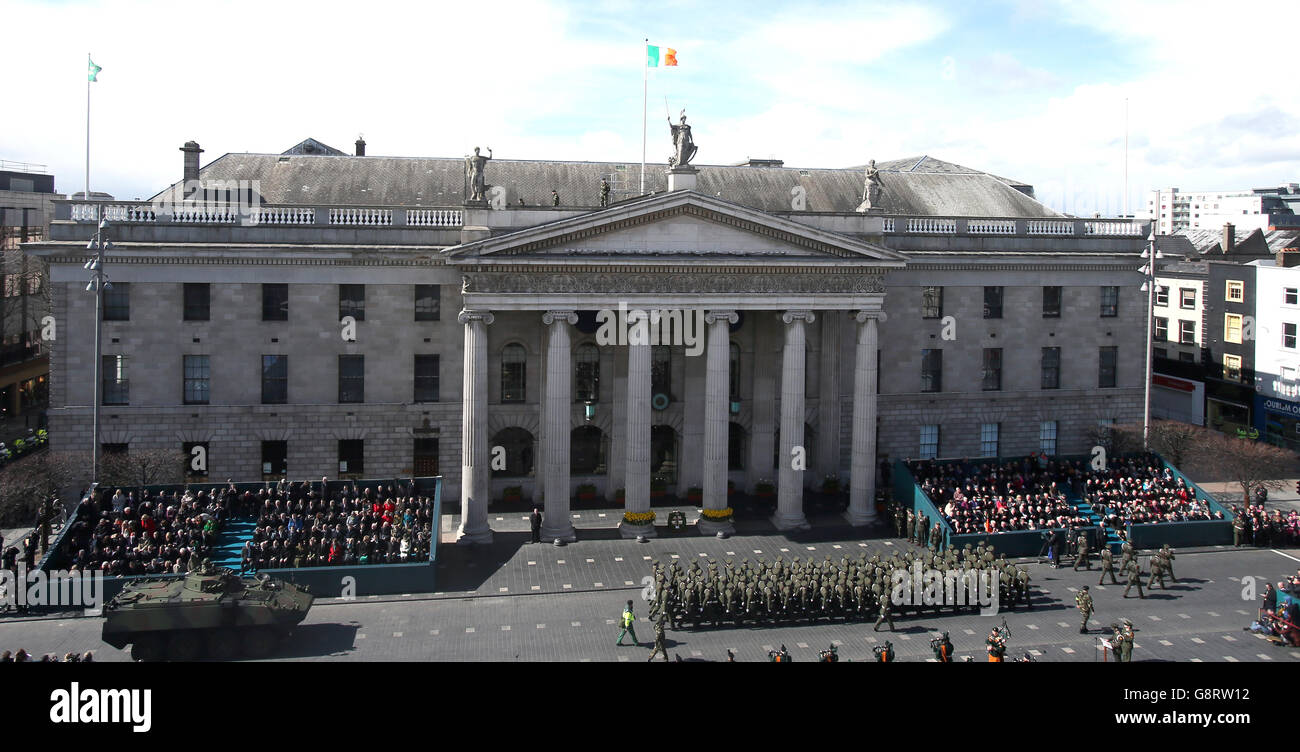 The largest military parade in the history of the state passes the GPO