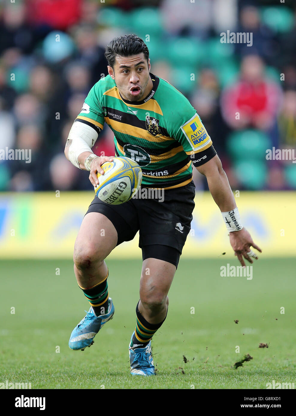 Northampton Saints George Pisi during the Aviva Premiership match at ...