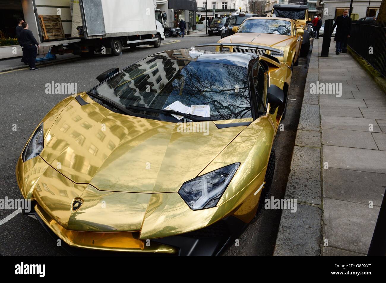 Middle Eastern cars in London Stock Photo Alamy