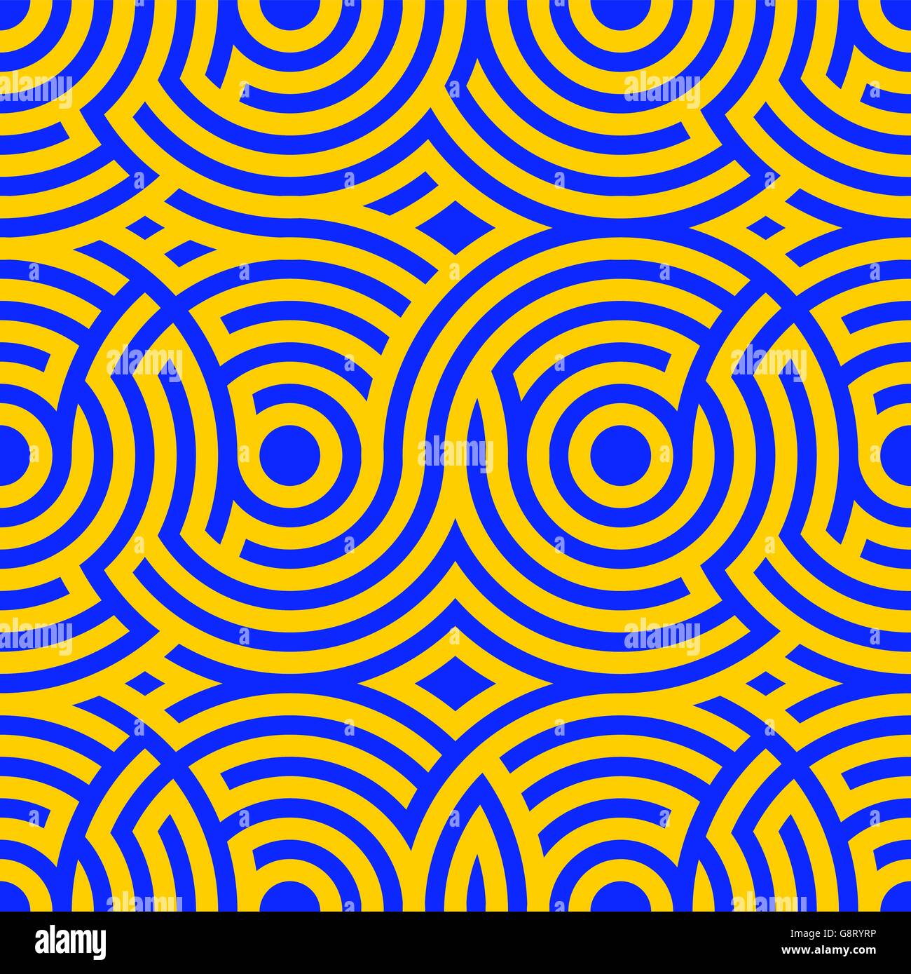 Twocolor spiral patterns. Seamless pattern. Vector background. Modern