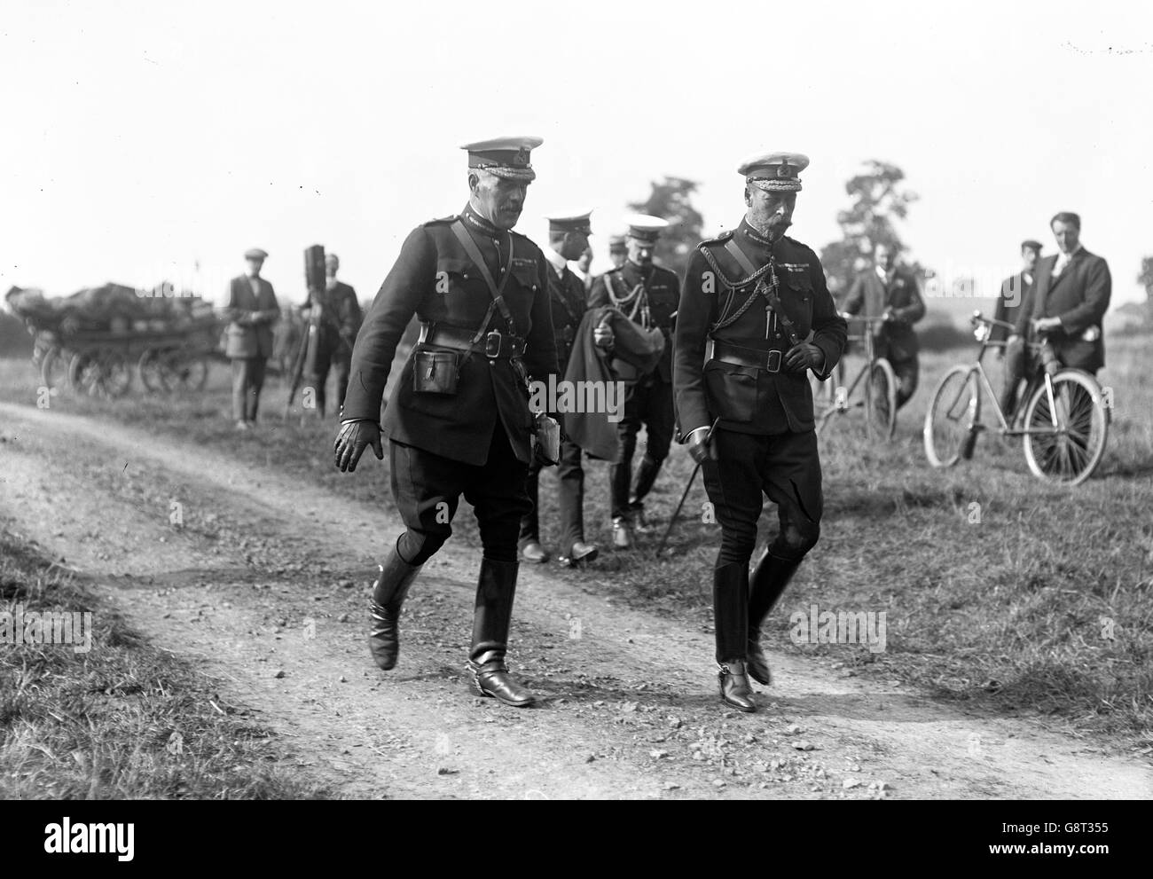 King sir william robertson at army manoeuvres at aldershot hi