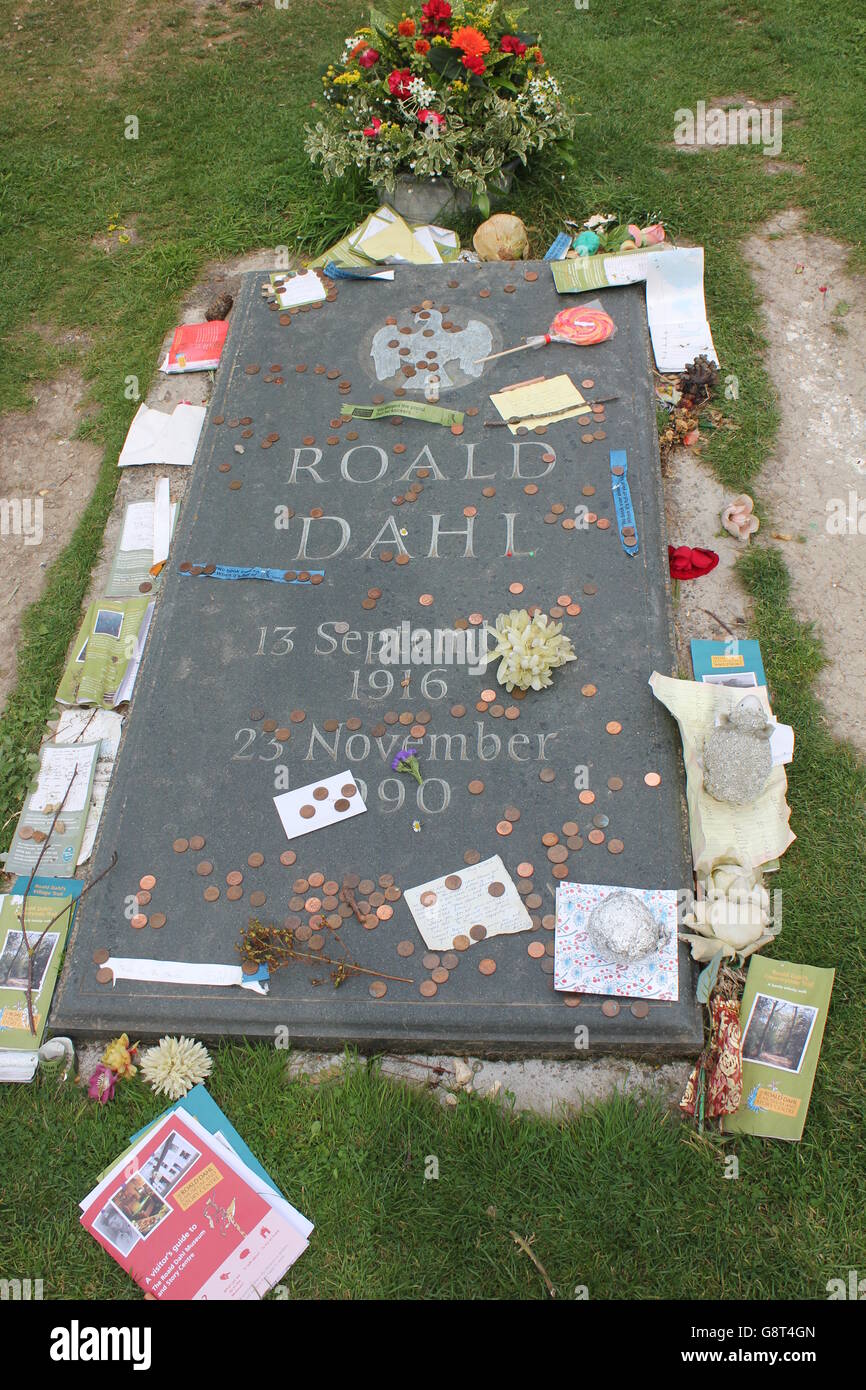 Roald Dahls' Grave Stock Photo