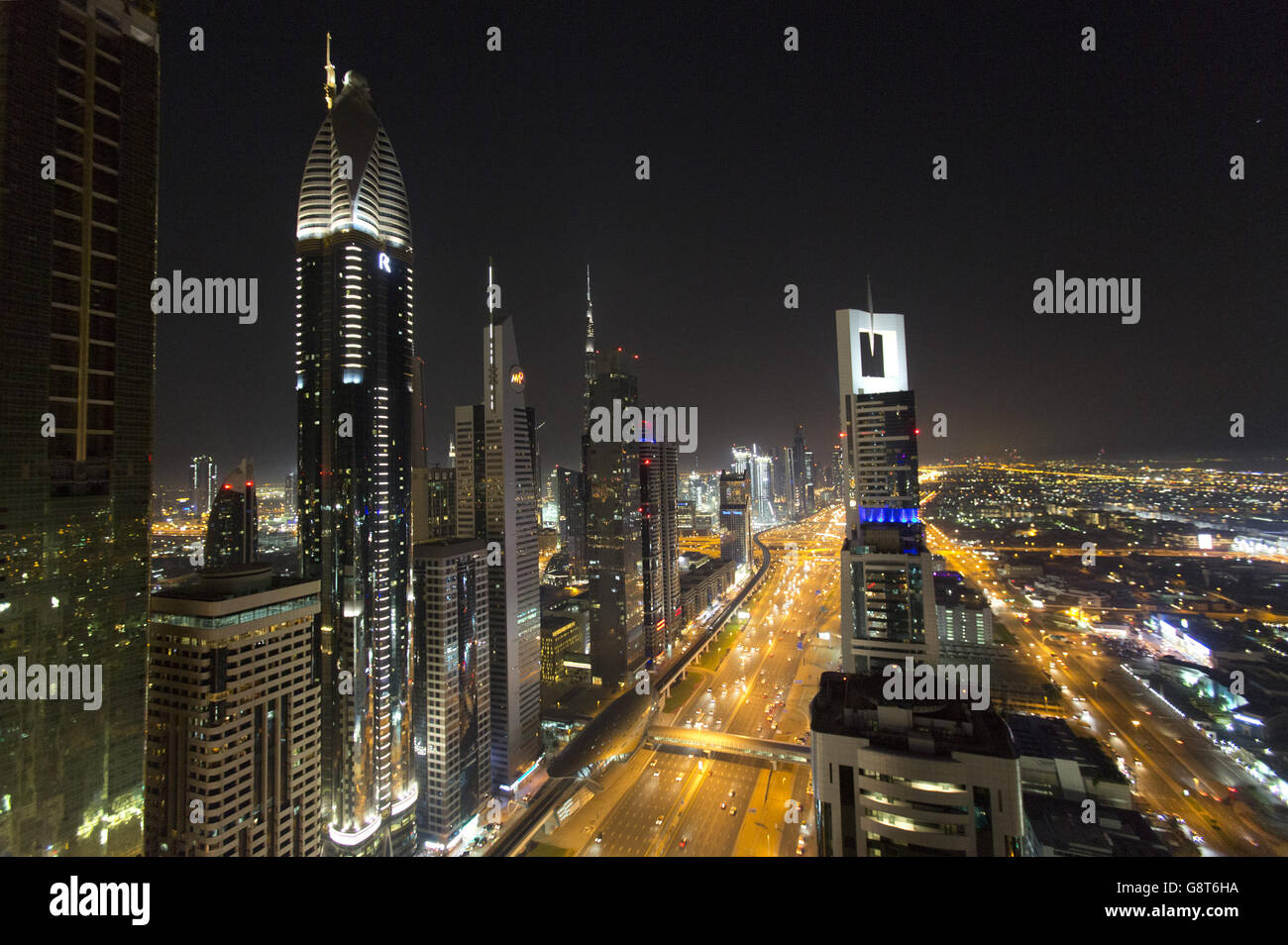 Dubai Skyline GV Stock Photo