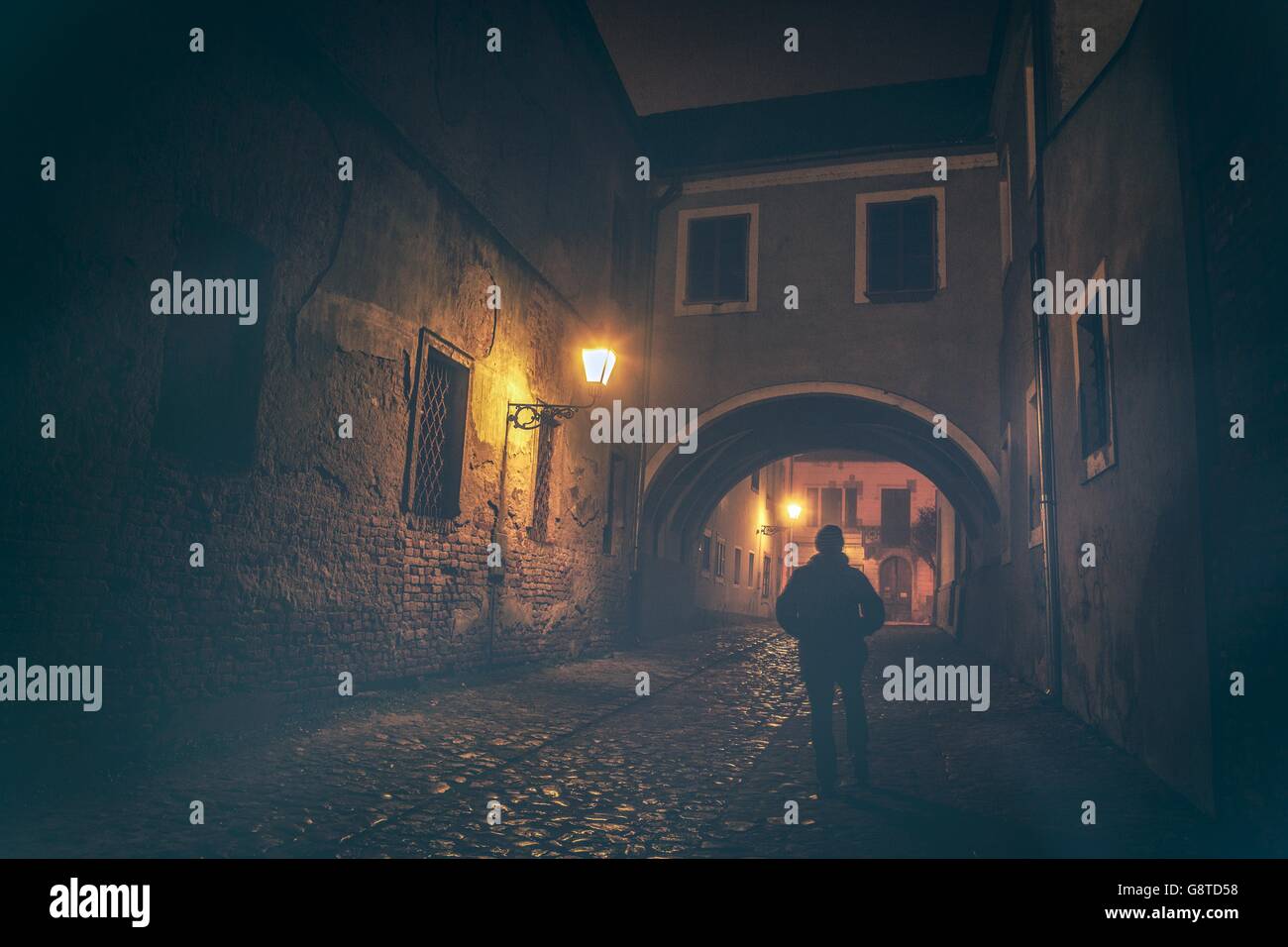 Lonely man standing mature hi-res stock photography and images - Alamy