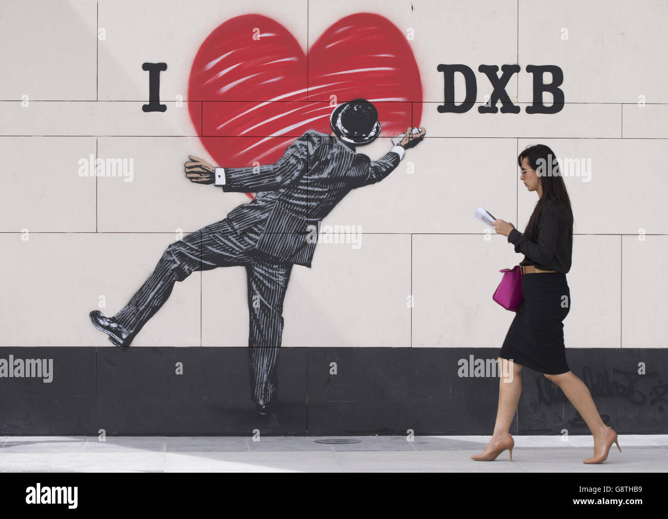 Dubai Walls Street Art Stock Photo Alamy