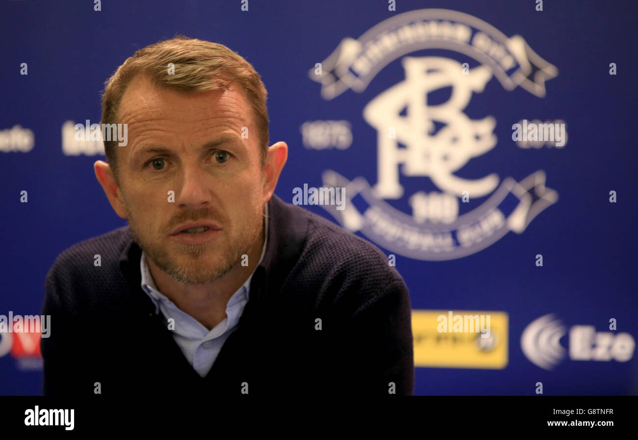 Birmingham City manager Gary Rowett during the post match press conference after the Sky Bet Championship match at St Andrews, Birmingham. PRESS ASSOCIATION Photo. Picture date: Tuesday April 5, 2016. See PA story SOCCER Birmingham. Photo credit should read: Nick Potts/PA Wire. Stock Photo