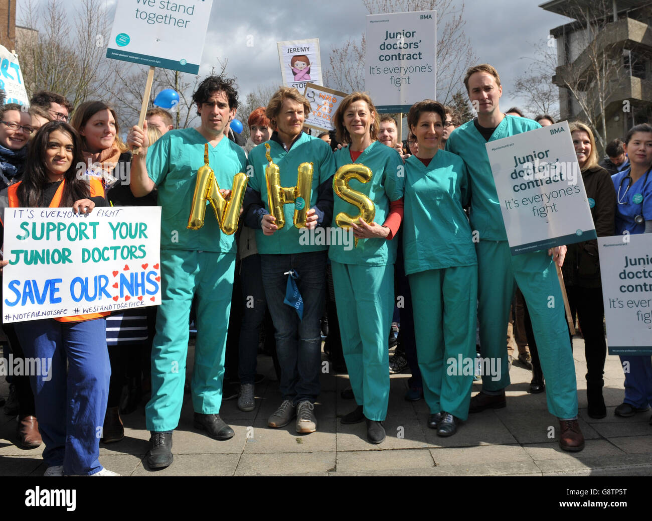 Green Wing cast (from the left) Stephen Mangan, Julian RhindTutt