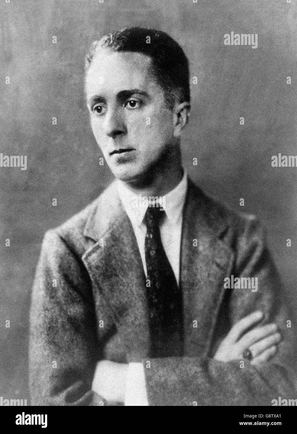 Norman Rockwell (1894-1978). Portrait of  the American author, painter and illustrator. Photo by Underwood and Underwood, 1921 Stock Photo