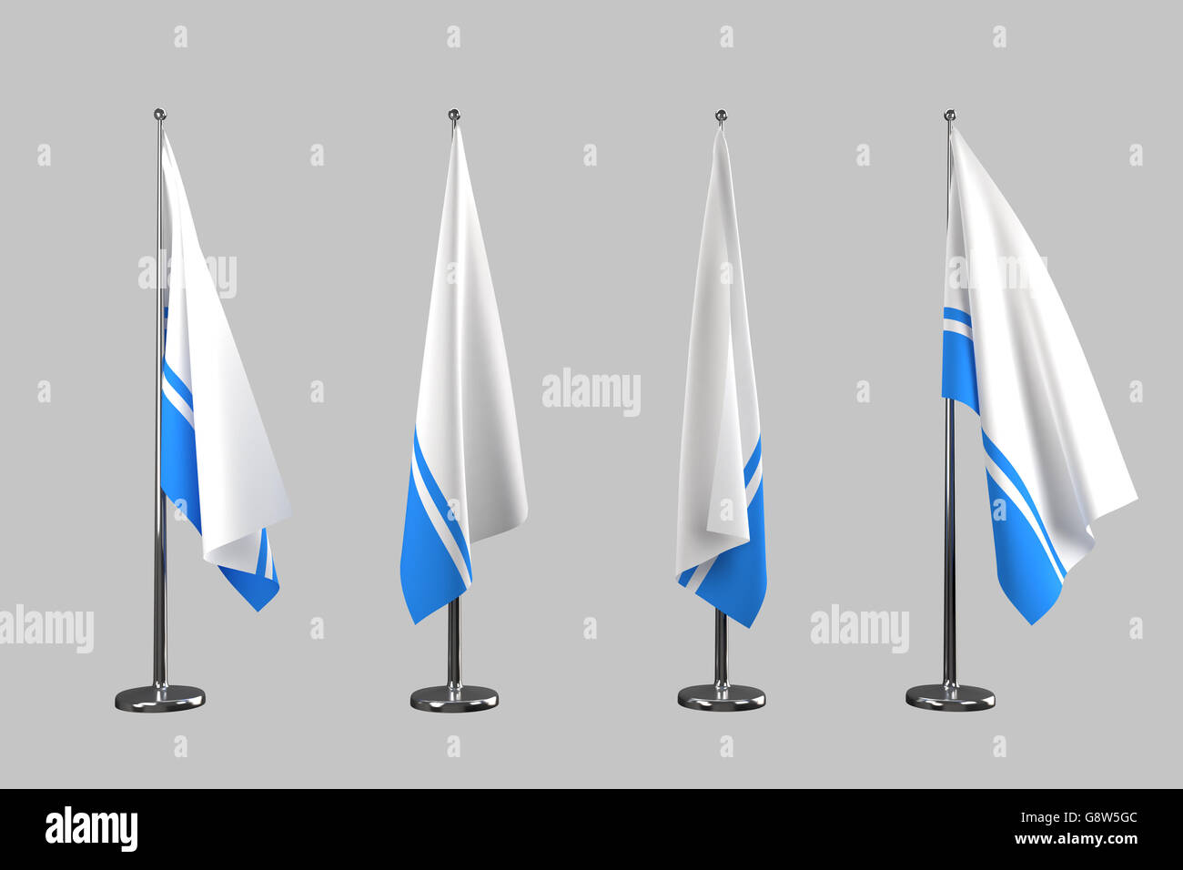 Altai Republic indoor flags isolate on white background Stock Photo - Alamy