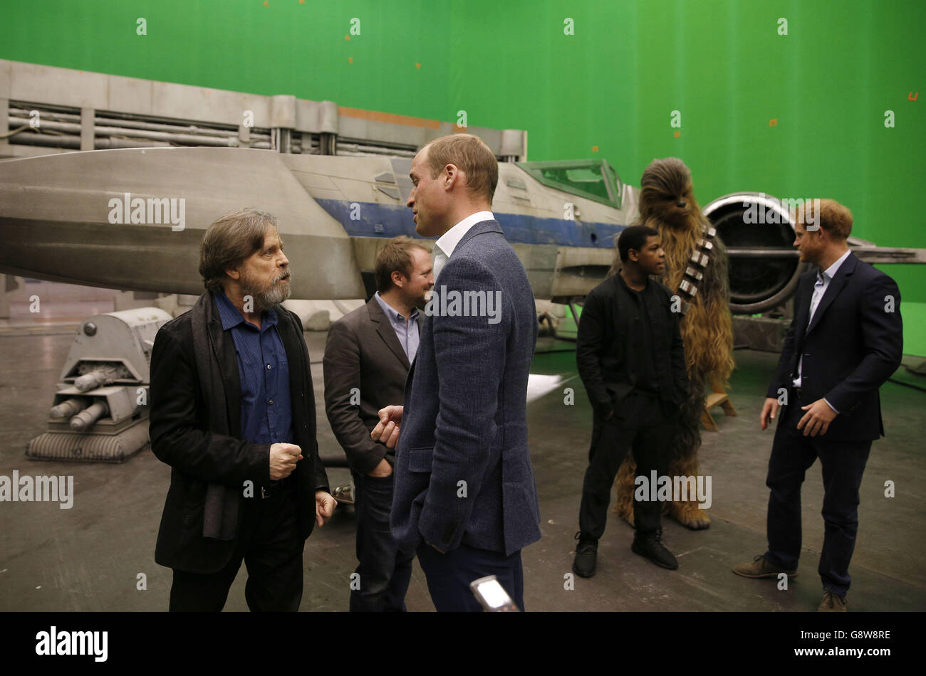 Royal visit to Pinewood studios Stock Photo Alamy