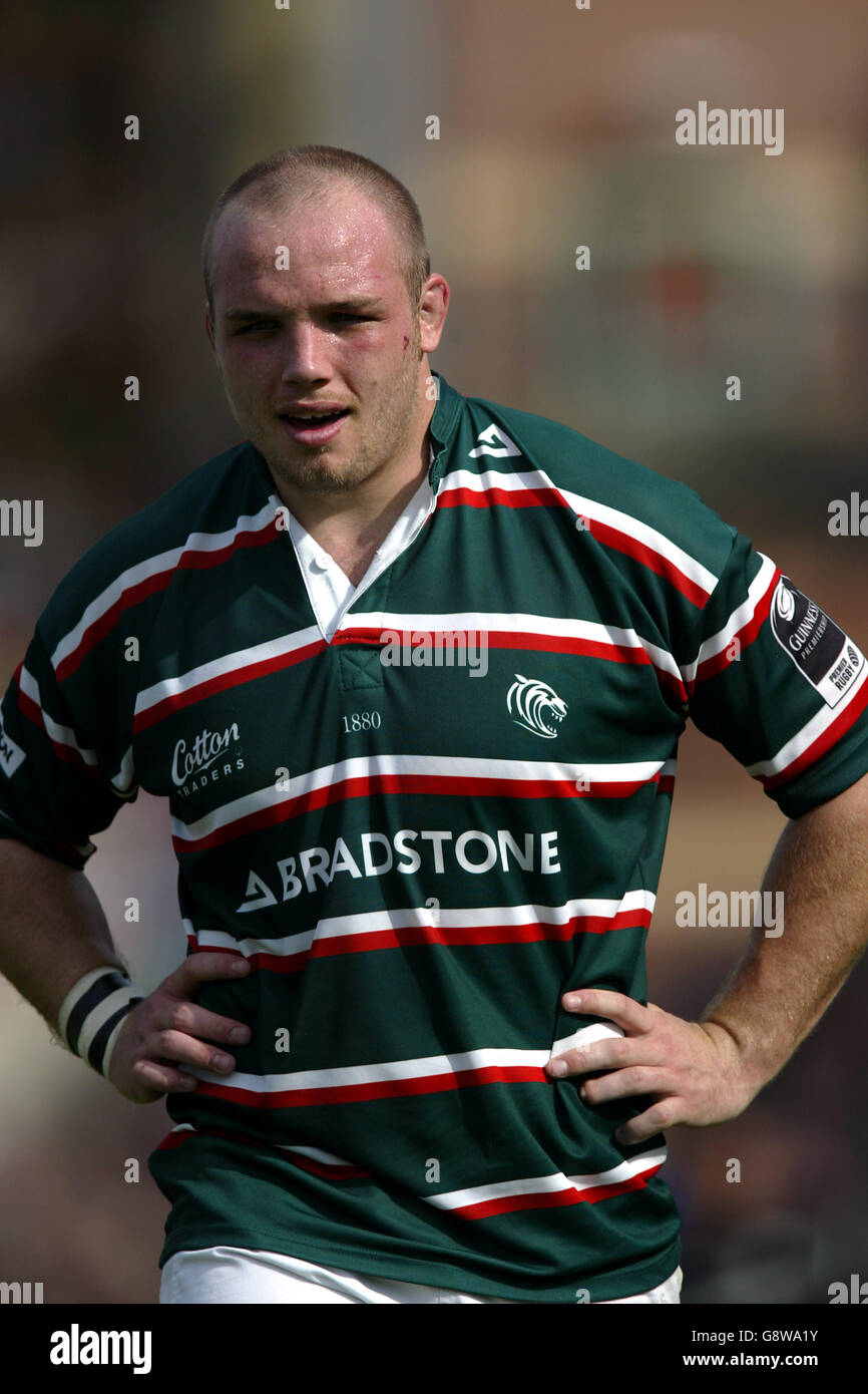 Rugby Union - Guinness Premiership - Leicester Tigers v Northampton Saints - Welford Road. Michael Holford, Leicester Tigers Stock Photo