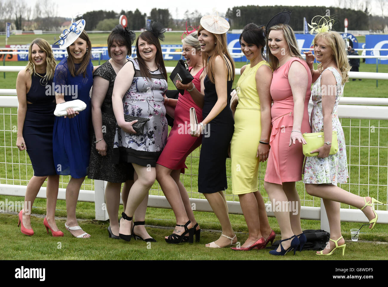 Ayr Races Coral Scottish Grand National Ladies Day Stock Photo Alamy