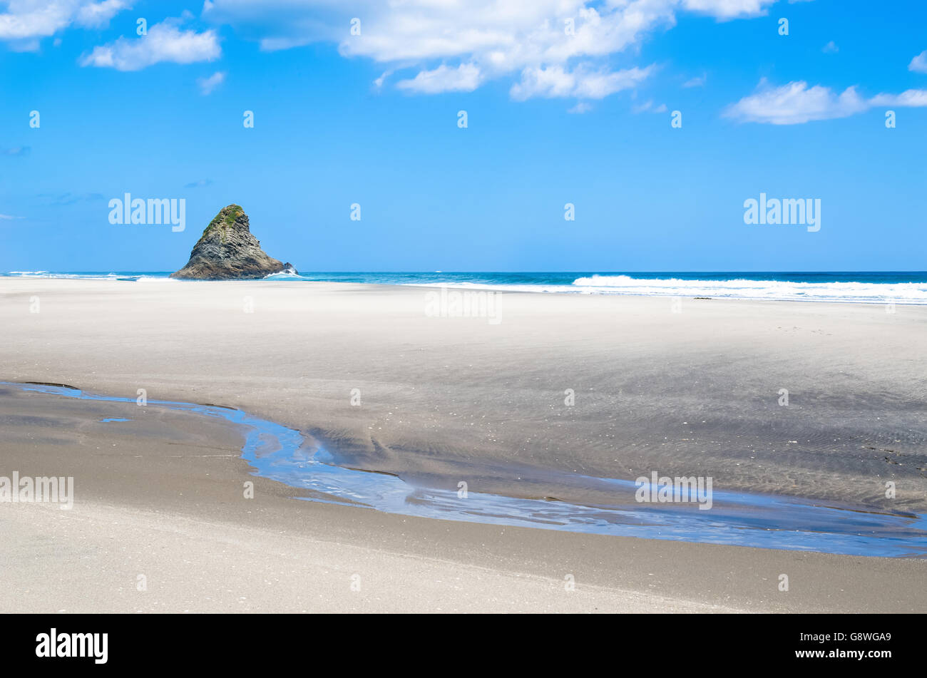 Karekare beach in New Zealand Stock Photo