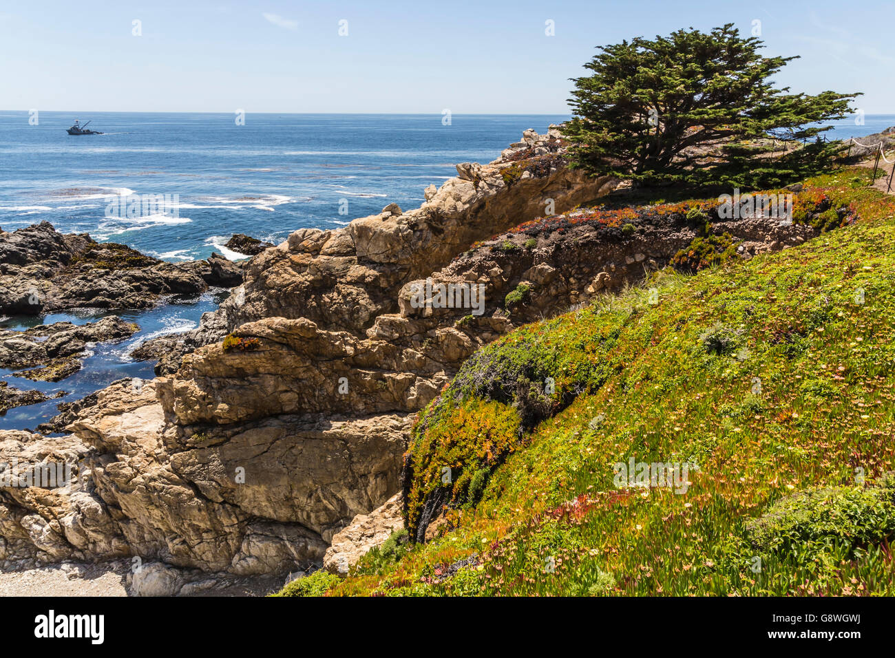 big sur lightstation california Stock Photo Alamy