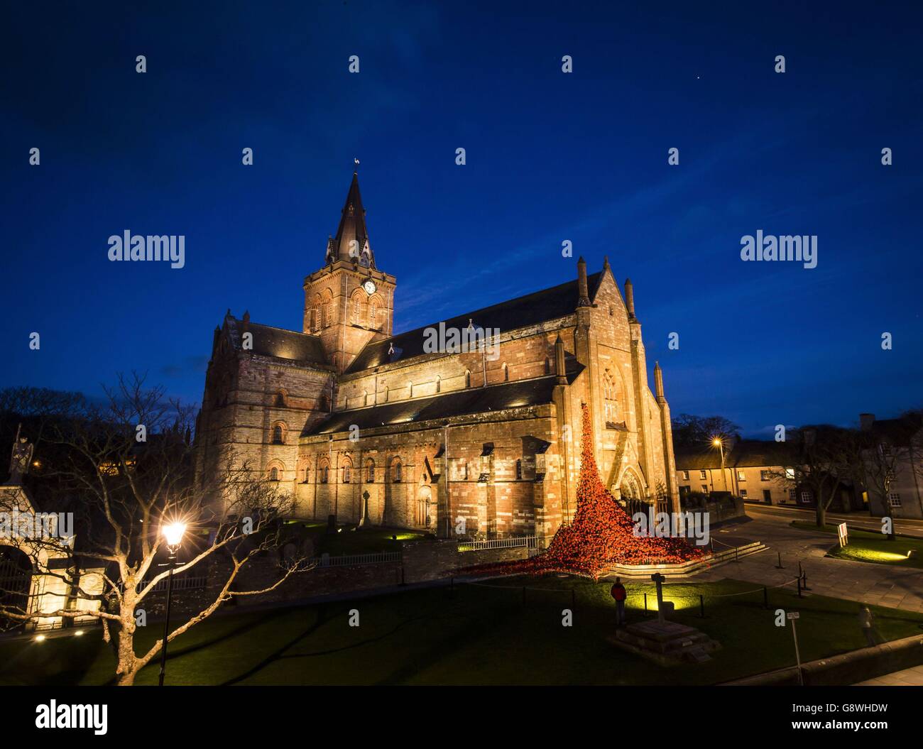 The Weeping Window sculpture made of ceramic poppies at St Magnus ...