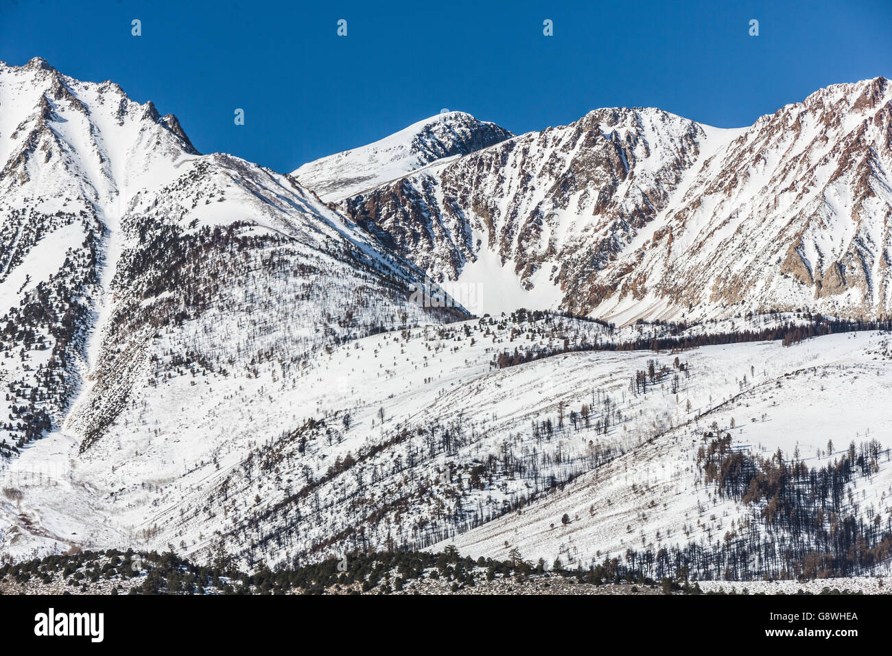 eastern sierra mountains california Stock Photo