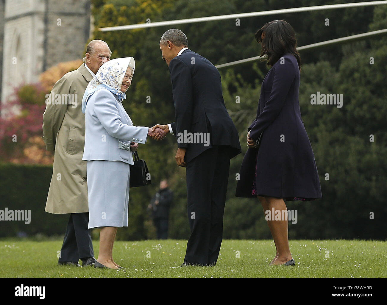 Barack obama helicopter landing hi-res stock photography and images - Alamy