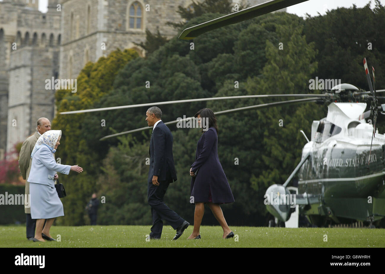 President Obama visit to UK Stock Photo - Alamy