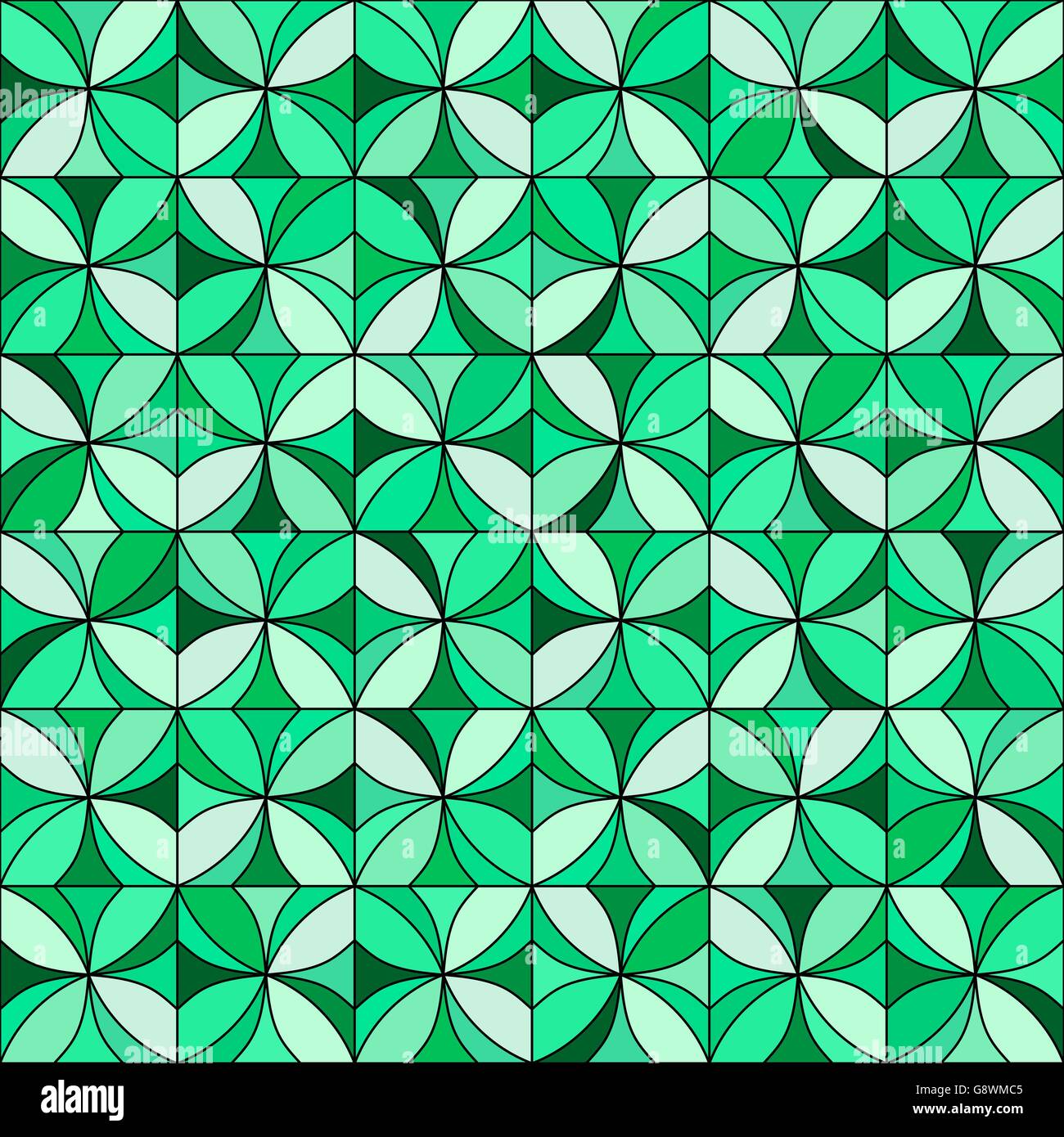 Floral Mosaic Pattern Stock Vector Image & Art - Alamy