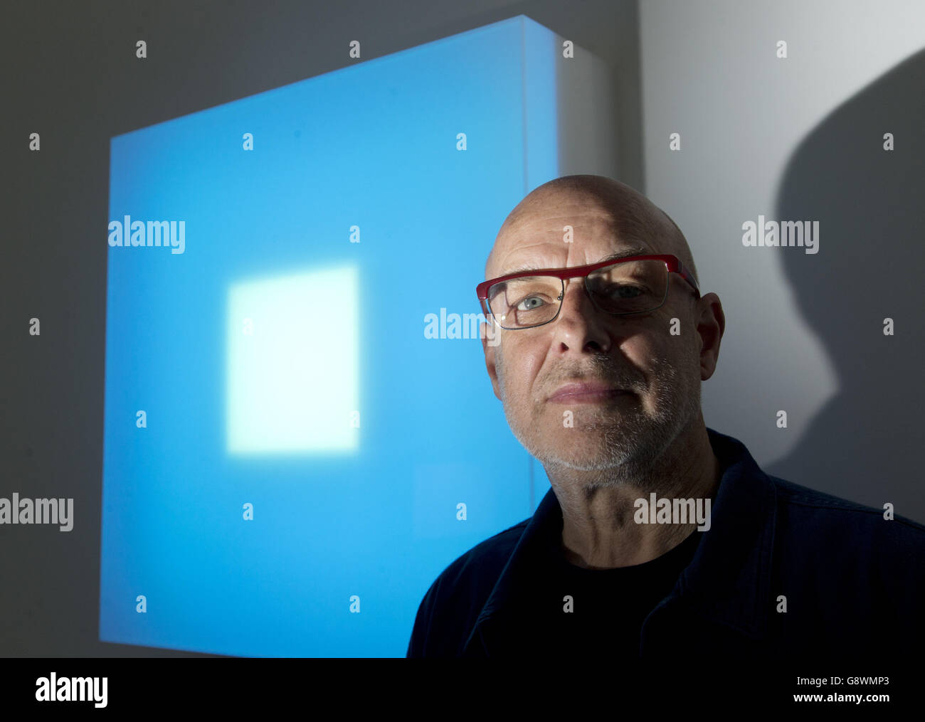 Brian Eno Light Music Art Exhibition Stock Photo