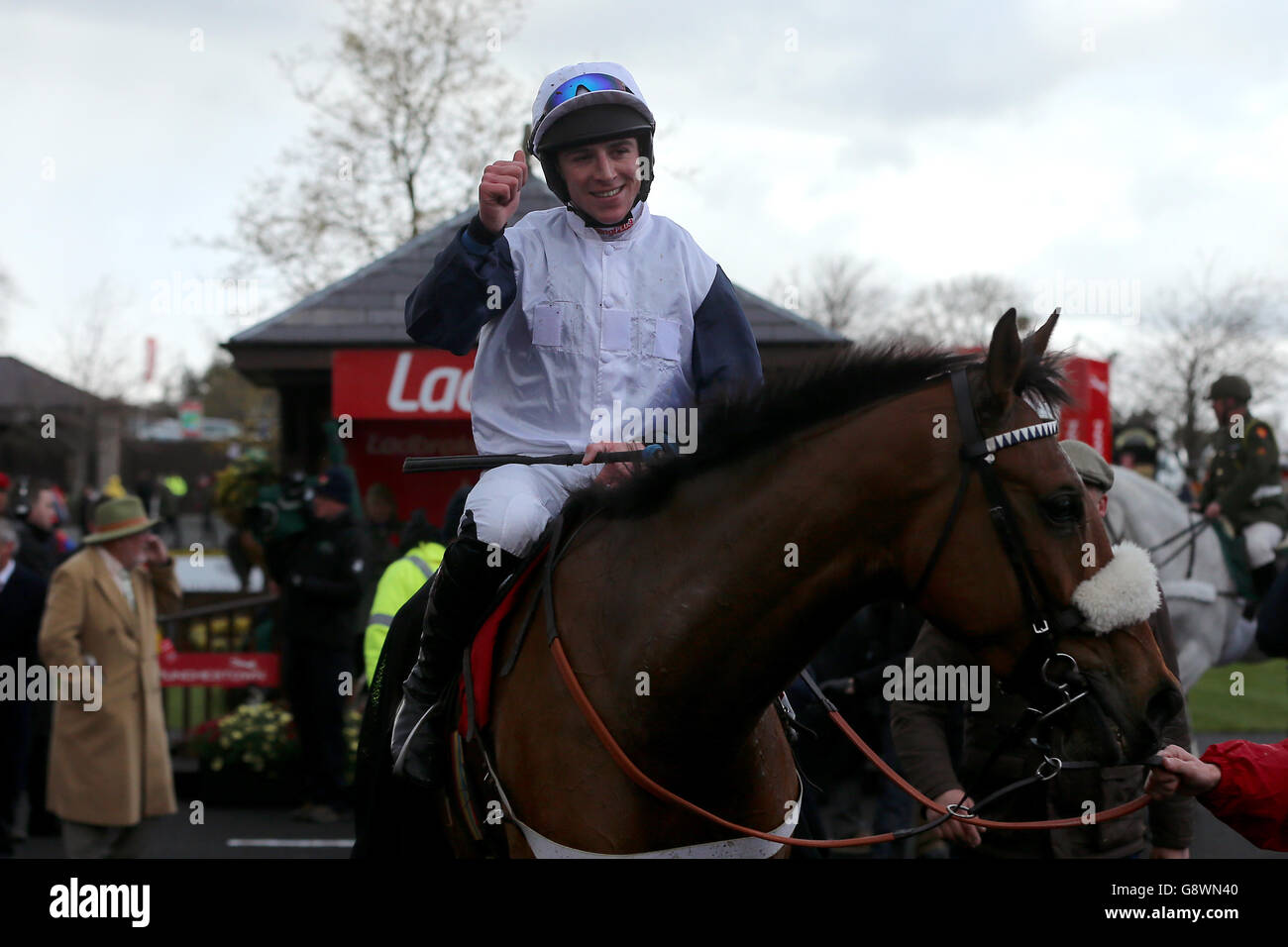Jockey Gavin Sheehan after his winning ride on One Track Mind in the