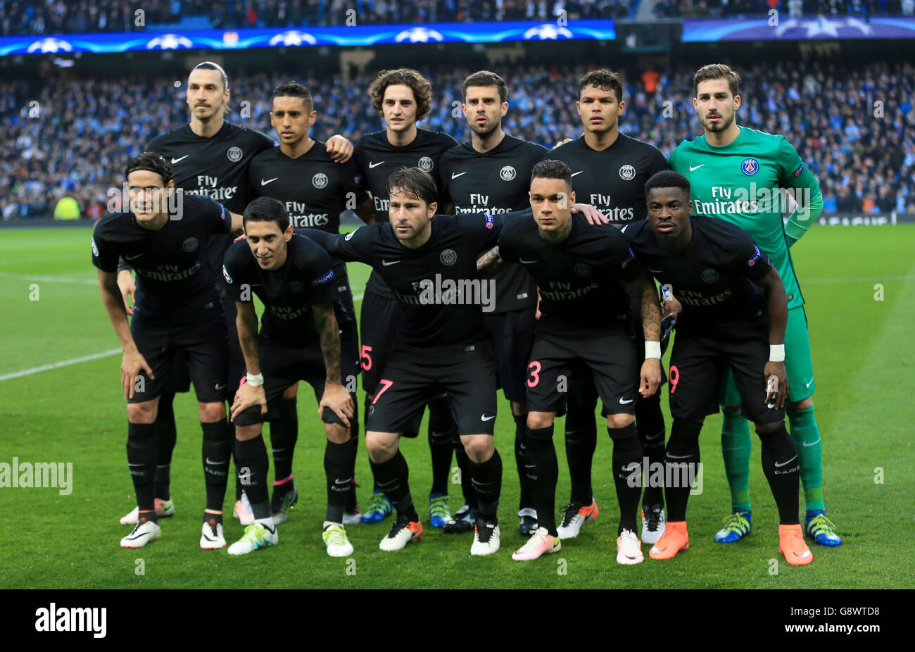 Manchester City v Paris Saint-Germain - UEFA Champions League - Quarter Final - Second Leg - Etihad Stadium Stock Photo