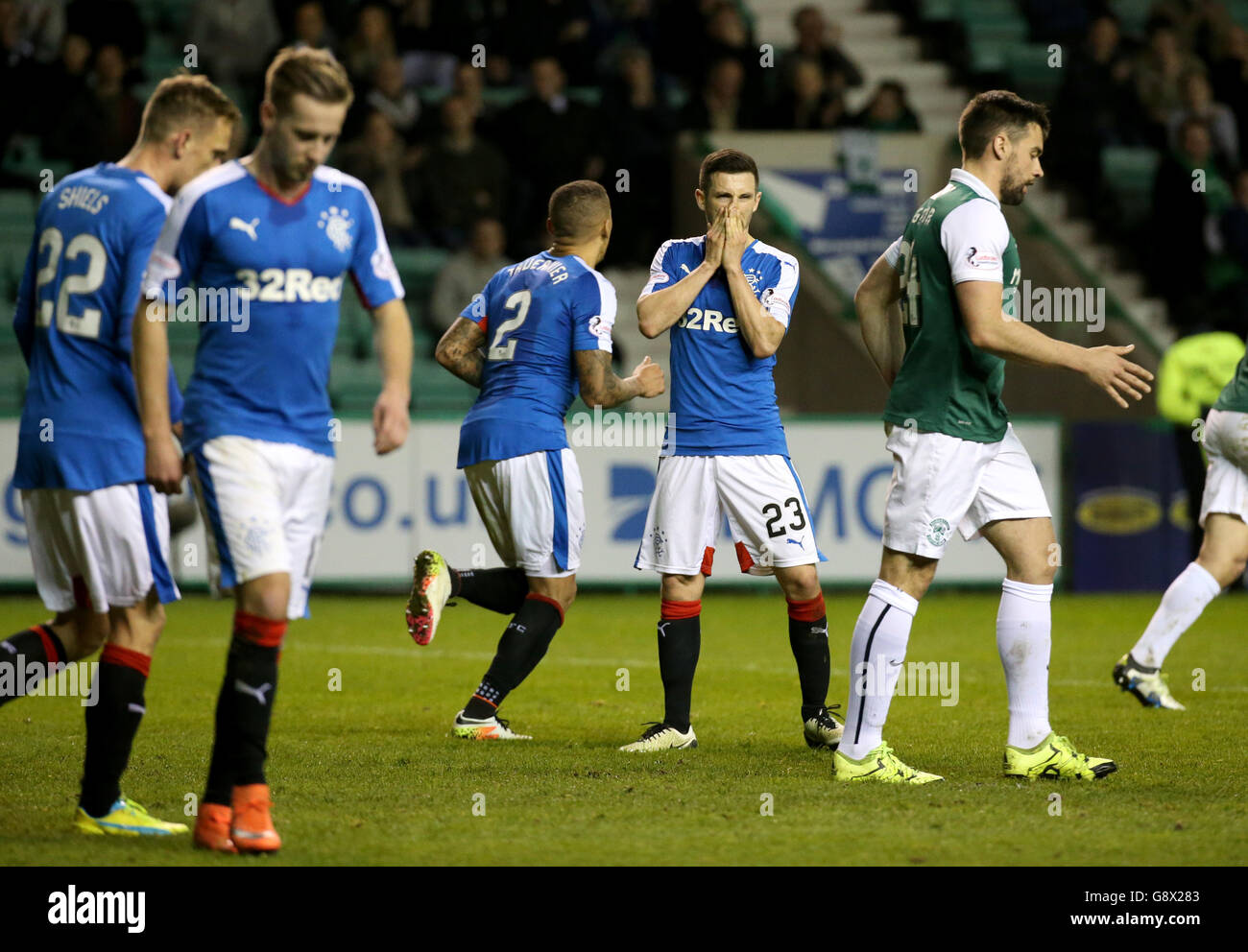 Jason Scotland Rangers Hibernian v Rangers - Scottish Championship - Easter Road. Rangers ...