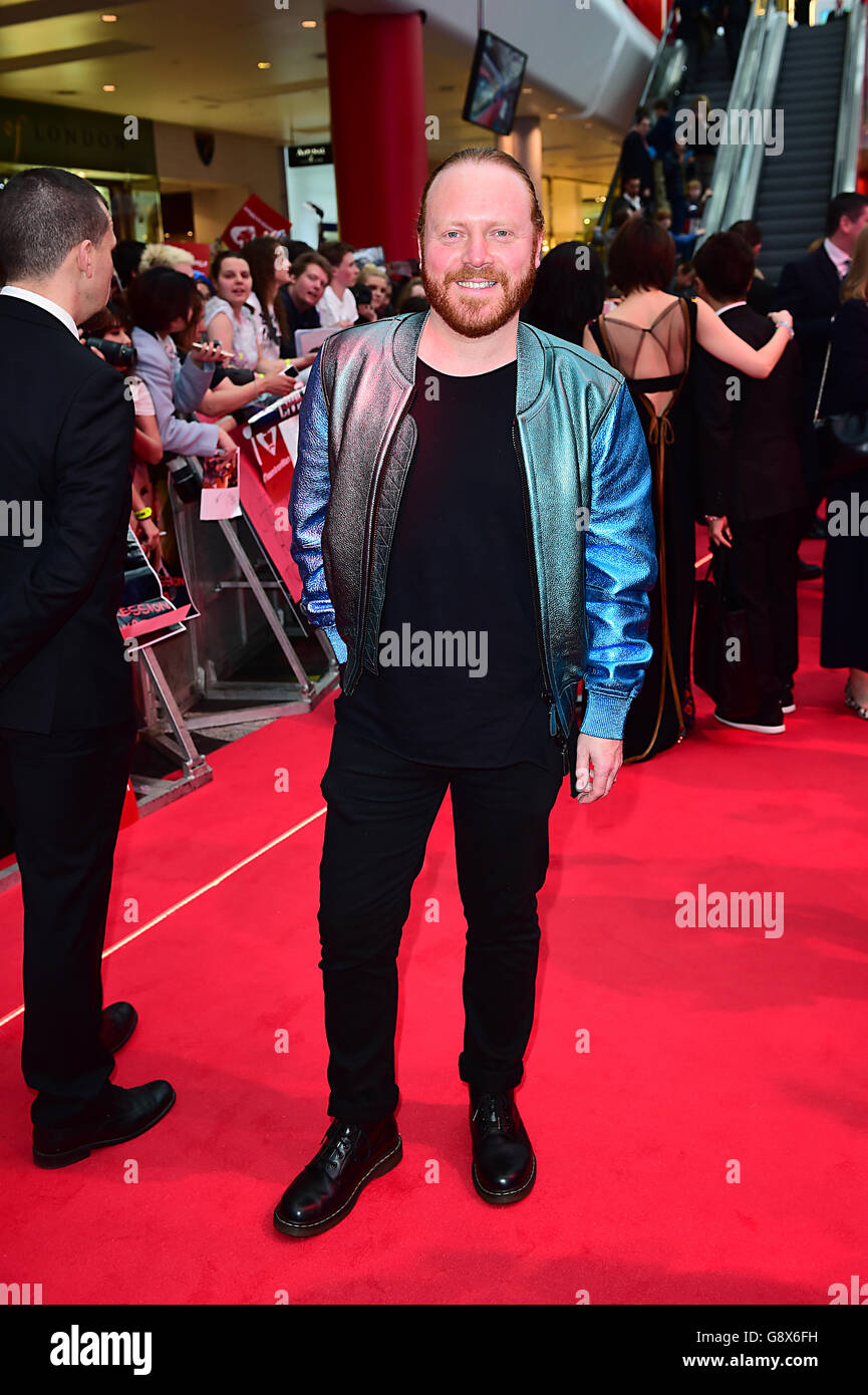 Leigh francis attending captain america hi-res stock photography and