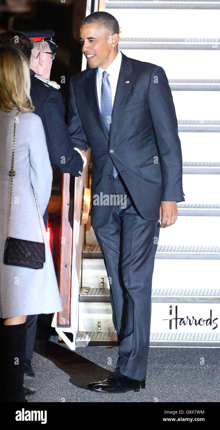 President Obama visit to UK Stock Photo - Alamy