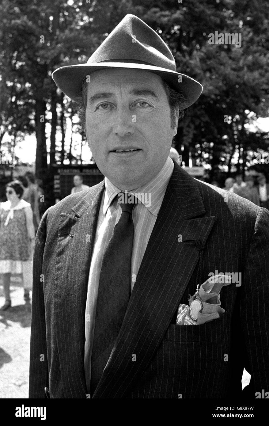 Lord Porchester. The Queen's racing manager. Stock Photo
