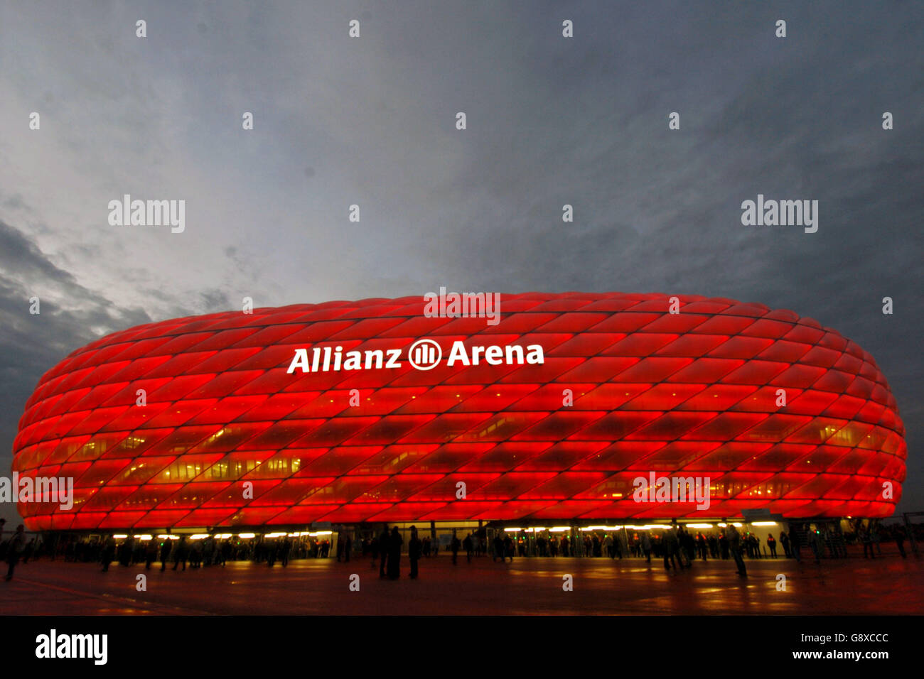 A general view of The Allianz Arena, Home of Bayern Munich Stock Photo