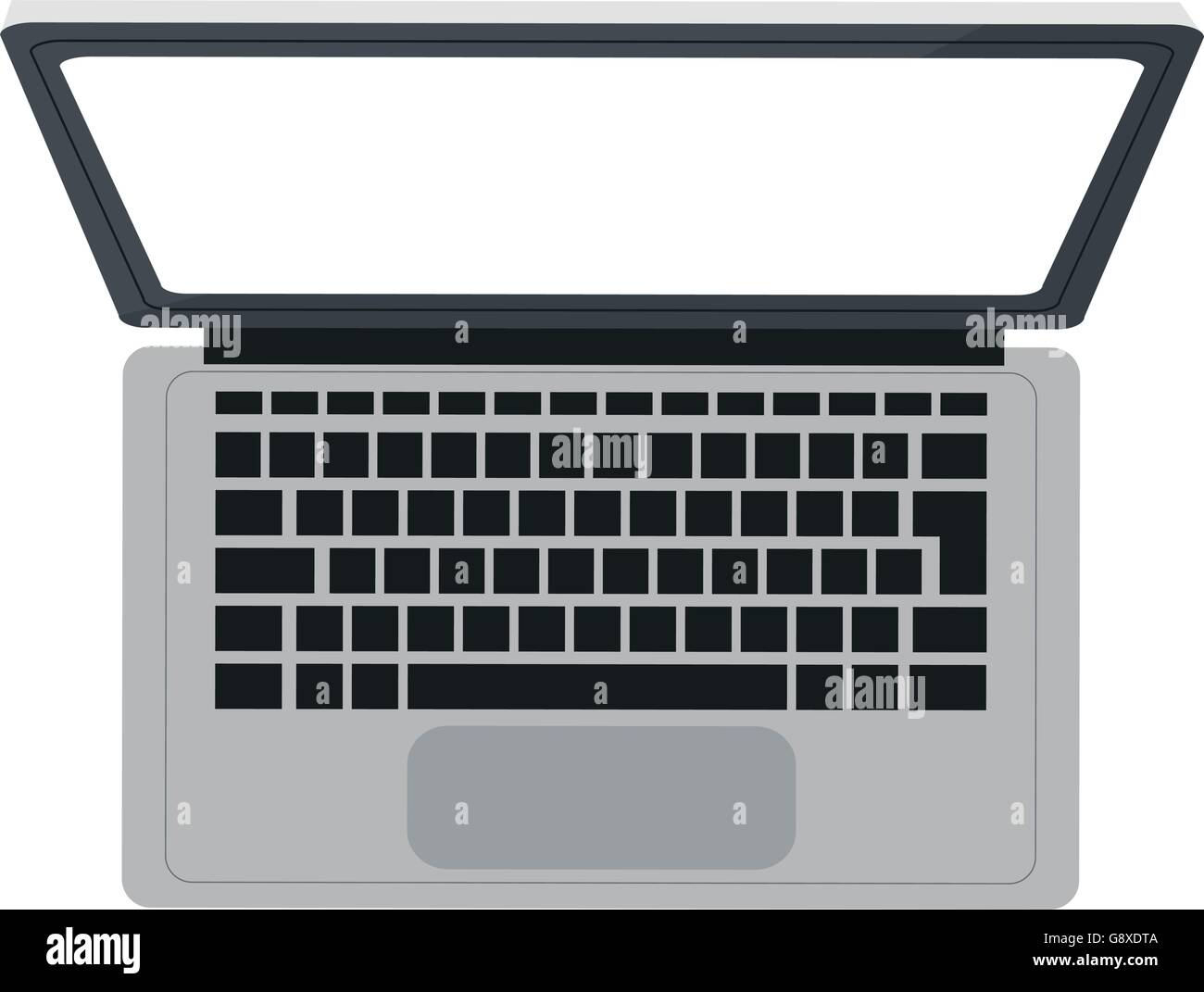 Computer topview icon hi-res stock photography and images - Alamy