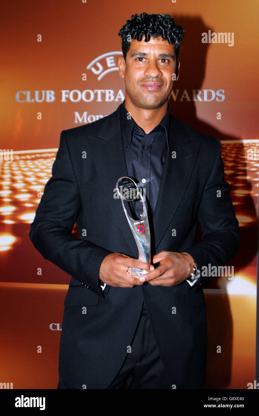 Soccer - UEFA Club Football Awards - Monaco. Barcelona coach Frank Rijkaard Stock Photo