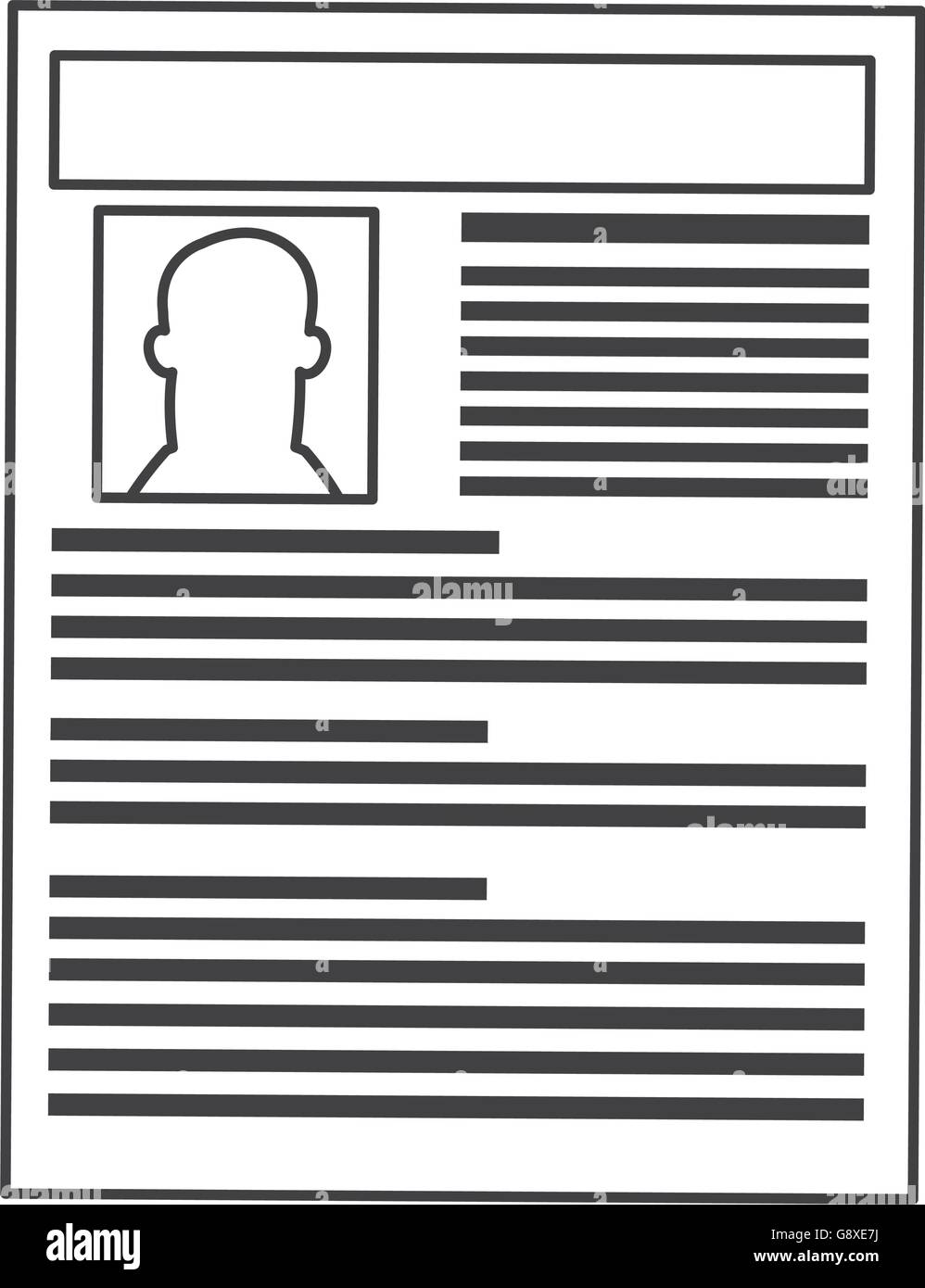 curriculum vitae icon Stock Vector Image & Art - Alamy