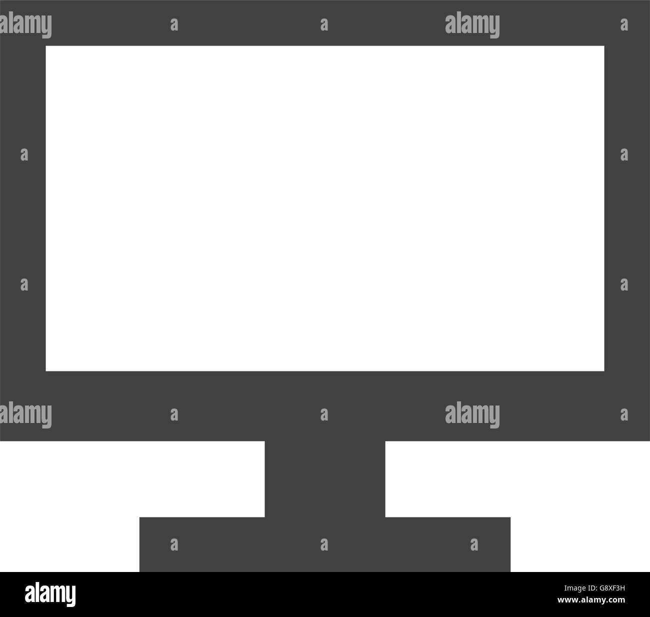 computer monitor icon Stock Vector Image & Art - Alamy