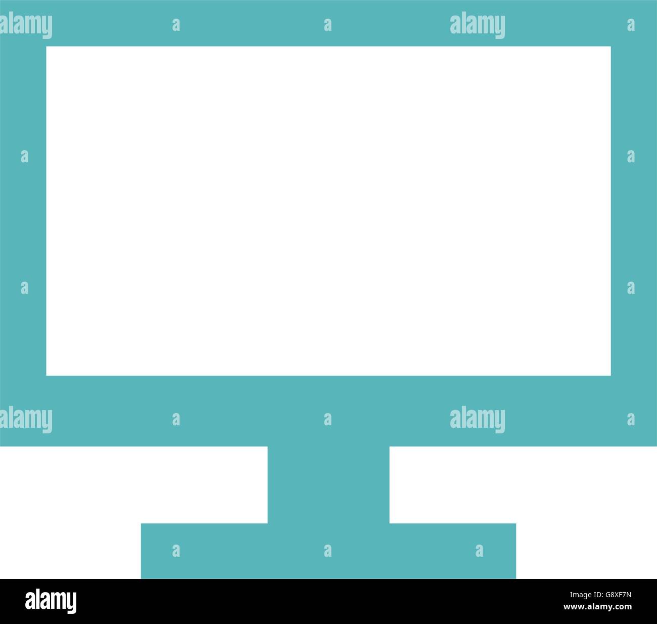 computer monitor icon Stock Vector Image & Art - Alamy
